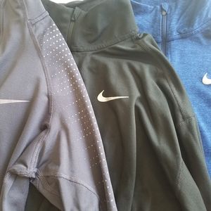 Lot of Three (3) 1/4 Zip Running Tops